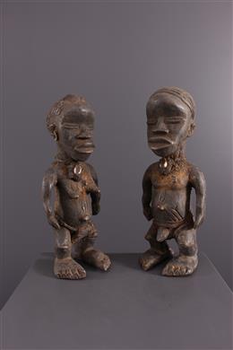 Afrikanische Kunst - Paar Fetisch Statuetten Dan