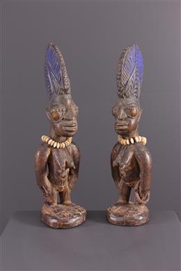 Afrikanische Kunst - Yoruba Ibedji Statuetten